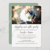 Glücklicherweise immer nach Hochzeitsfeier Fotos Einladung (Vorne/Hinten)