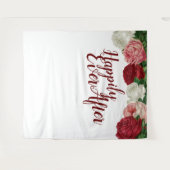 Glücklicherweise immer nach Hochzeitsfeier Wandteppich (Vorderseite (Horizontal))