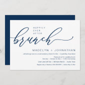 Glücklicherweise immer nach Hochzeitsfeiern Brunch Einladung (Vorne/Hinten)