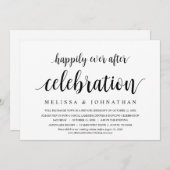 Glücklicherweise immer nach Hochzeitstag Elopement Einladung (Vorne/Hinten)
