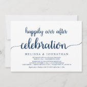 Glücklicherweise immer nach Hochzeitstag Elopement Einladung (Vorderseite)