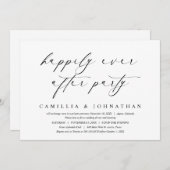 Glücklicherweise immer nach Hochzeitstag Elopement Einladung (Vorne/Hinten)