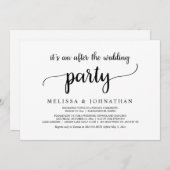 Glücklicherweise immer nach Hochzeitstag Elopement Einladung (Vorne/Hinten)