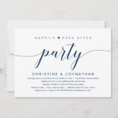 Glücklicherweise immer nach Hochzeitstag Elopement Einladung (Vorderseite)