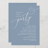 Glücklicherweise immer nach Hochzeitstag Elopement Einladung (Vorne/Hinten)