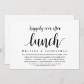 Glücklicherweise immer nach Hochzeitstag Mittag-Ei Einladung (Vorne/Hinten)
