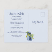 Glücklicherweise immer nach Lässiger Hochzeitsempf Einladungspostkarte (Rückseite)