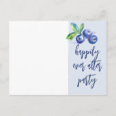 Glücklicherweise immer nach Lässiger Hochzeitsempf Einladungspostkarte (Vorderseite)