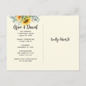 Glücklicherweise immer nach Lässiger Hochzeitsempf Einladungspostkarte (Rückseite)