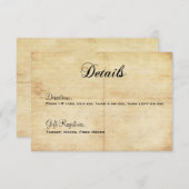 Glücklicherweise immer nach Märchendetails Begleitkarte (Vorne/Hinten)