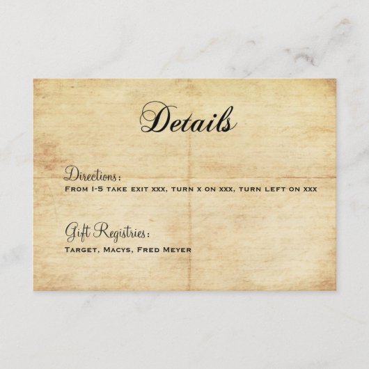 Glücklicherweise immer nach Märchendetails Begleitkarte (Vorderseite)