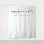 Glücklicherweise immer nach Minimalistischen Hochz Wandteppich (Vorderseite)