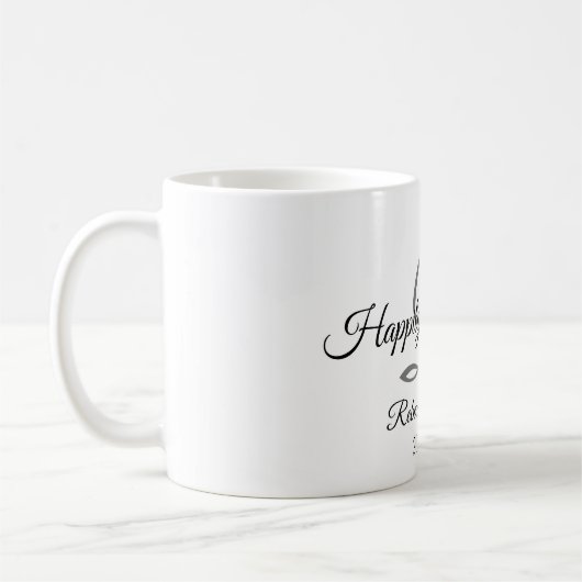 Glücklicherweise immer nach Monogramm Kaffee-Tasse Kaffeetasse (Links)