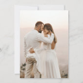 Glücklicherweise immer nach Party 2 Foto Hochzeit Ankündigung (Rückseite)