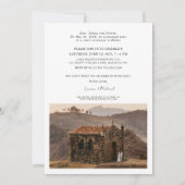 Glücklicherweise immer nach Party 2 Foto Hochzeit Ankündigung (Rückseite)