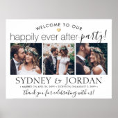 Glücklicherweise immer nach Party 3 Foto Hochzeit  Poster (Vorne)