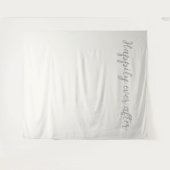 Glücklicherweise immer nach Perlenweißer Silber Hi Wandteppich (Vorderseite (Horizontal))