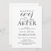 Glücklicherweise immer nach Post Hochzeit Abendess Einladung (Vorne/Hinten)