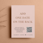 Glücklicherweise immer nach QR Code Blush Wedding  Einladung