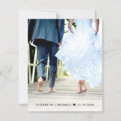 Glücklicherweise immer nach QR Code Foto Hochzeit  (Rückseite)