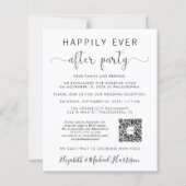 Glücklicherweise immer nach QR Code Foto Hochzeit  (Vorderseite)