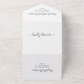 Glücklicherweise immer nach QR-Code Hochzeit Empfa All In One Einladung (Außenbereich)