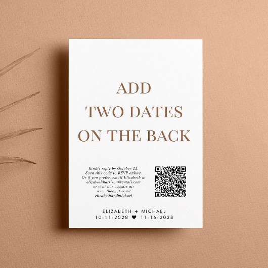 Glücklicherweise immer nach QR-Code Hochzeit Empfa Einladung