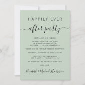 Glücklicherweise immer nach QR Code Sage Hochzeit  Einladung (Vorderseite)