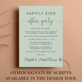 Glücklicherweise immer nach QR Code Sage Hochzeit  Einladung