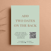 Glücklicherweise immer nach QR Code Sage Hochzeit  Einladung