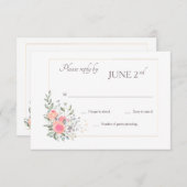 Glücklicherweise immer nach RSVP-Karten Einladung (Vorne/Hinten)