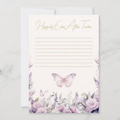 Glücklicherweise immer nach Trivia Butterflies Bri Einladung (Vorderseite)