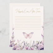 Glücklicherweise immer nach Trivia Butterflies Bri Einladung (Vorne/Hinten)