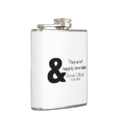 Glücklicherweise immer nach Vinyl Wrapped Flask Flachmann (Rechts)