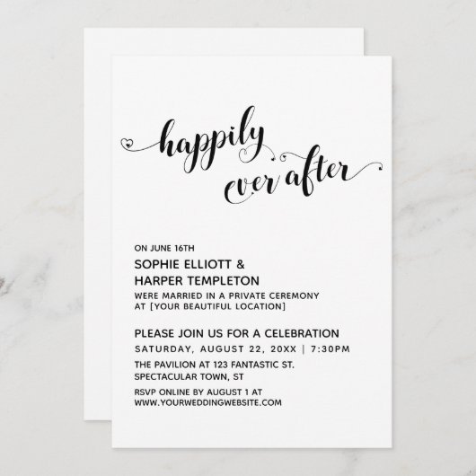 Glücklicherweise immer nur nach dem Hören Skript-E Einladung (Vorne/Hinten)