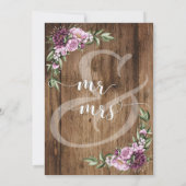 Glücklicherweise immer nur nach dem rustikalen Emp Einladung (Rückseite)