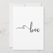 Glücklicherweise immer nur nach Typografie, Empfan Einladung (Rückseite)