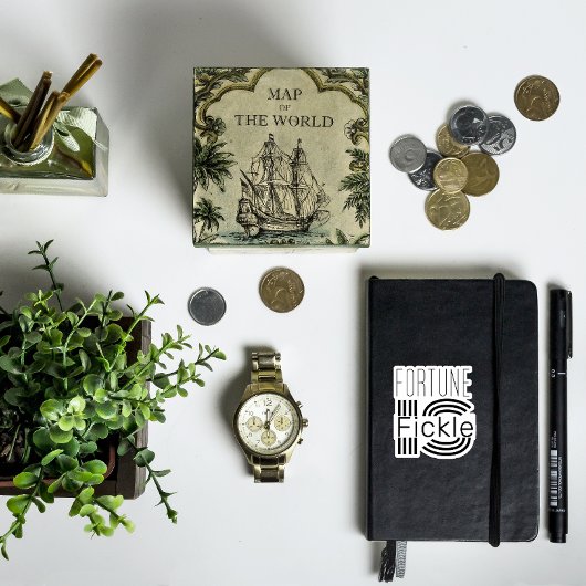 Glücklicherweise ist der motivierend schwarze Aufk Aufkleber