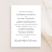 Glücklicherweise je nach Arch-Foto Hochzeit Ankündigung