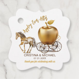 Glücklicherweise je nach Caramel Apple Hochzeit Geschenkanhänger