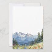 Glücklicherweise je nach Hochzeit im Wasserfarbeng Einladung (Rückseite)