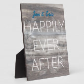 Glücklicherweise je nach rustikalem Holzdesign Fotoplatte (Seite)