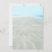 Glücklicherweise je nach Skript, Beach Wedding Emp Einladung (Rückseite)