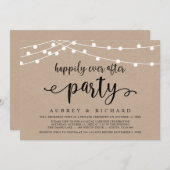 Glücklicherweise jemals nach Hochzeitstag Elopemen Einladung (Vorne/Hinten)