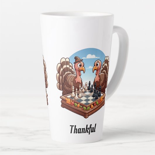 Glücklicherweise spielt die Türkei Schach Milchtasse (Rechte Ecke)