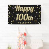 Glückliches 100. GoldBling Banner (Insitu)