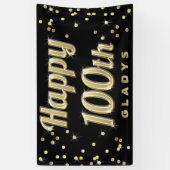 Glückliches 100. GoldBling Banner (Vertikal)