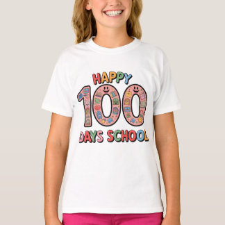 Glückliches 100. Schultags-T-Shirt macht Spaß T-Shirt
