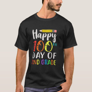 Glückliches 100 Tage Schult-Shirt 100. Tag der zwe T-Shirt