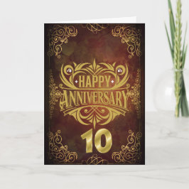 Glückliches 10. Jubiläum Einladung